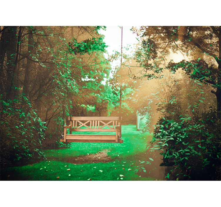 Fototapete natur ruhiger gartenurlaub - TenStickers