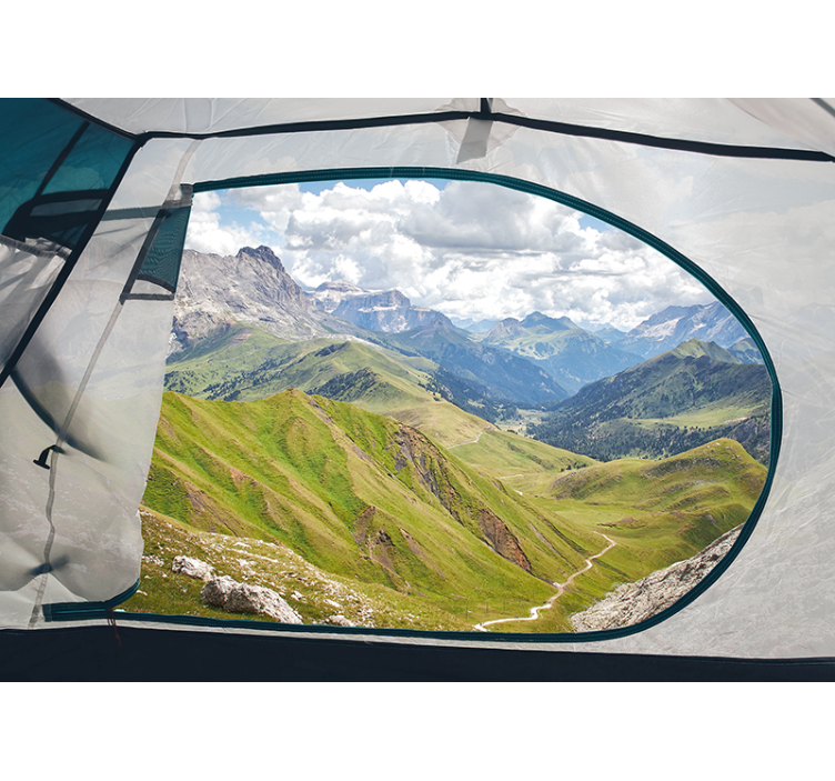 Fototapete landschaft grüne berglandschaft - TenStickers