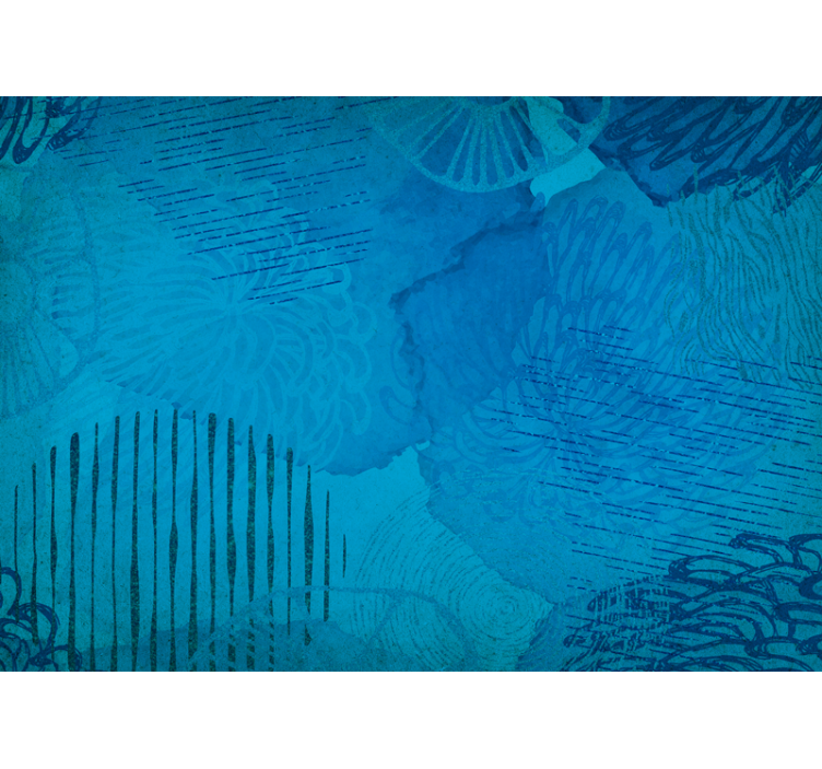 Fototapete abstrakt mit blauen texturen - TenStickers