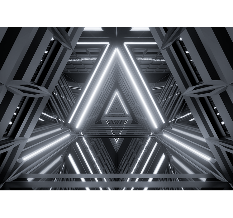 Fototapete modern Futuristischer tunnel 3D - TenStickers