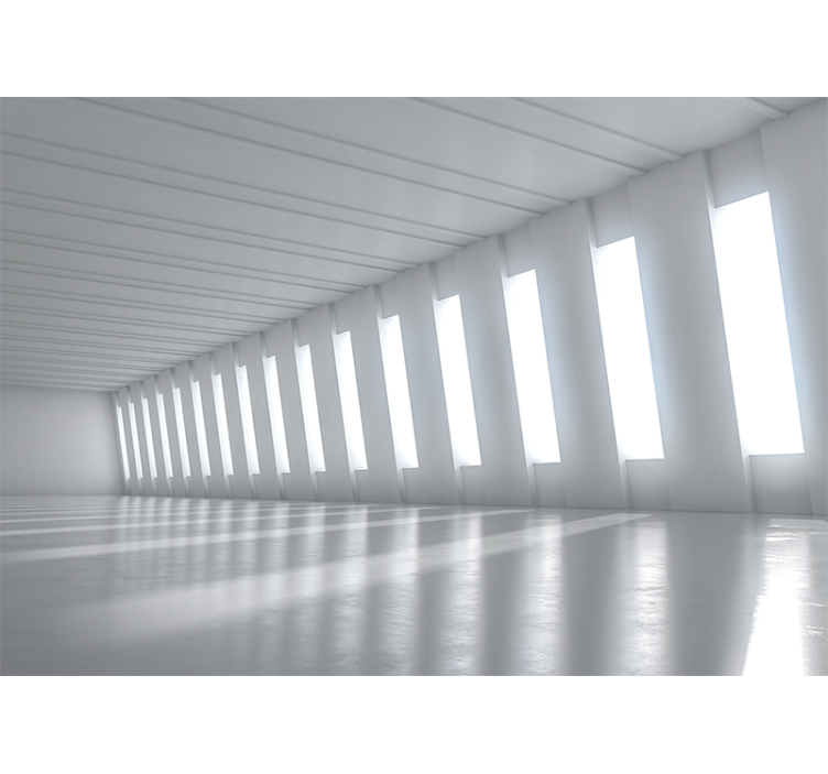 Fototapete 3D Moderner tunnel - TenStickers