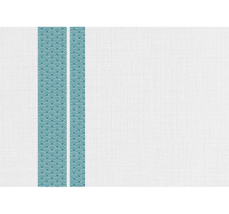 Fototapeten muster wellenblaues design - TenStickers