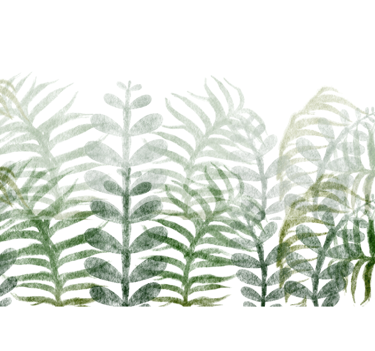 Fototapete natur mit blattmuster - TenStickers