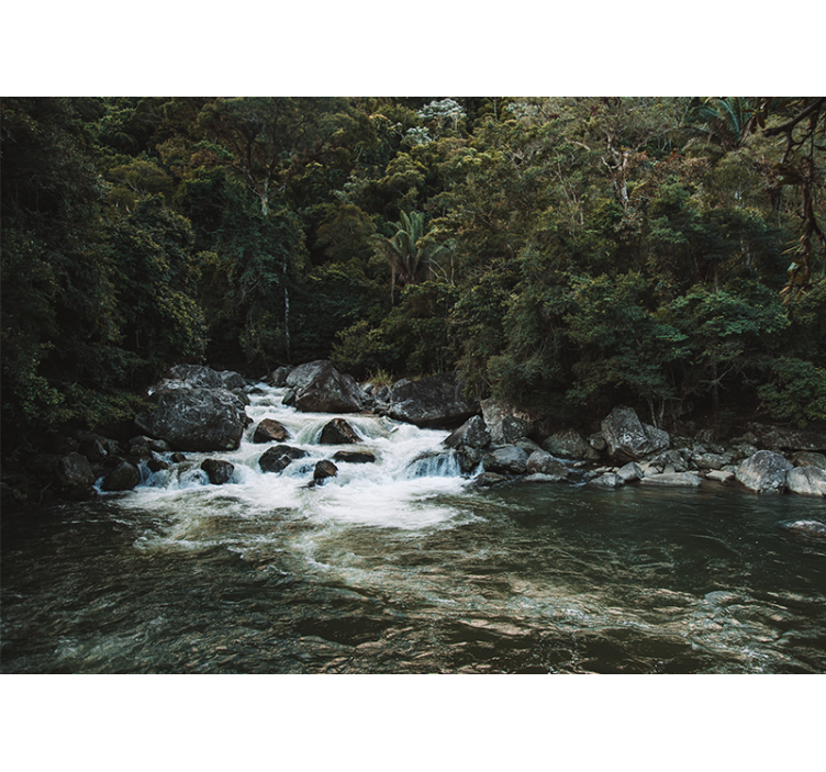 Fototapete Natur ruhige flussszene - TenStickers