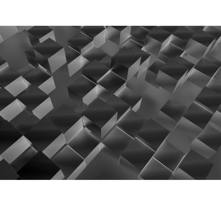 Fototapeten muster drei dimensionale würfel - TenStickers
