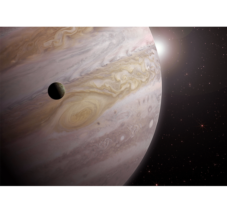 Fototapete Weltraum jupiter und mond - TenStickers