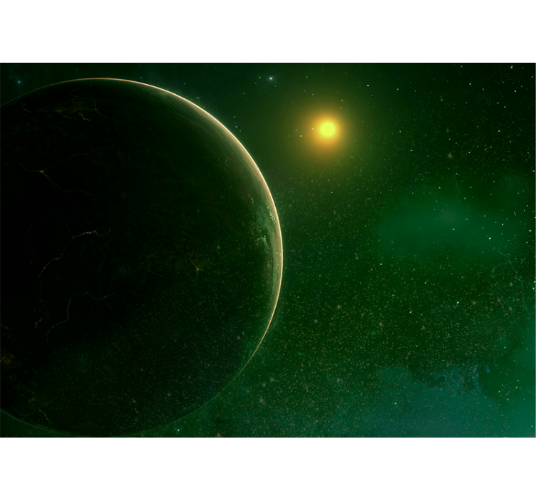 Fototapete weltraum planetarische himmelslandschaft - TenStickers