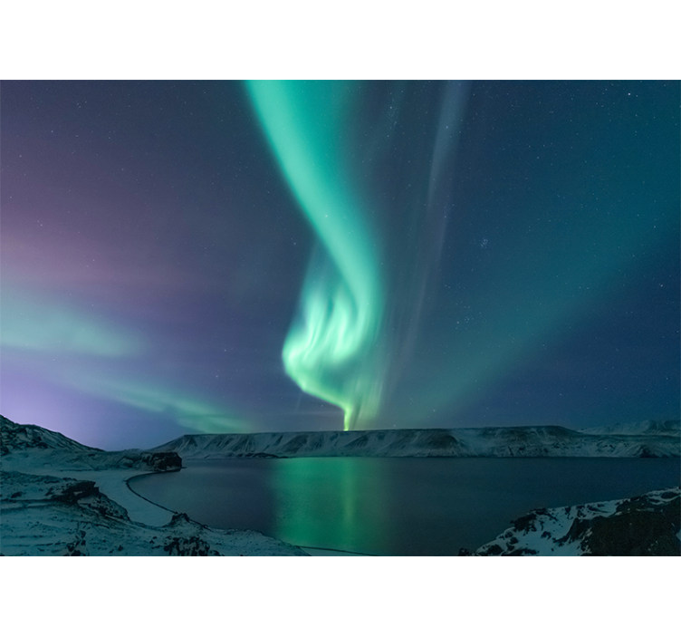 Fototapete himmel aurora borealis ausstellung - TenStickers
