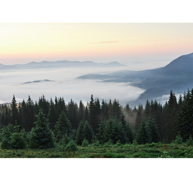 Fototapete landschaft ruhige berglandschaft - TenStickers