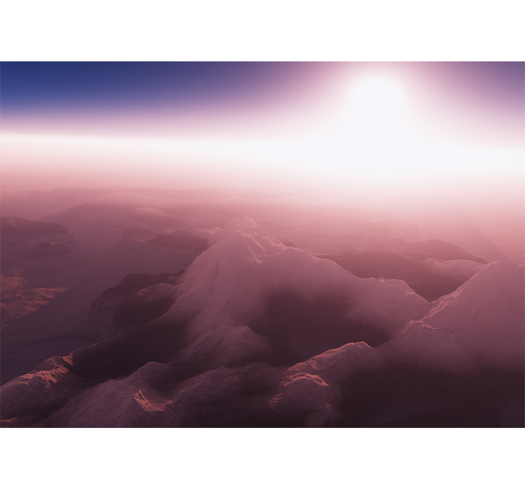 Fototapete berge ruhiger berggipfel - TenStickers