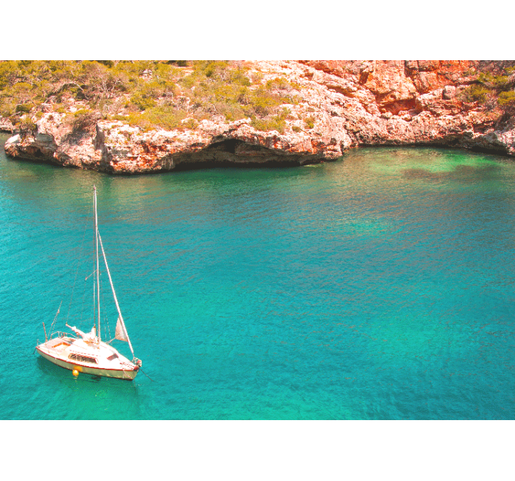 Fototapete Meer segelboot ozean - TenStickers