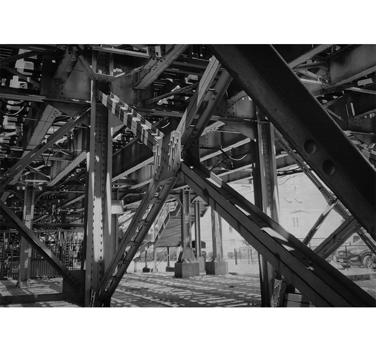 Fototapete städte im urbanen strukturdesign - TenStickers