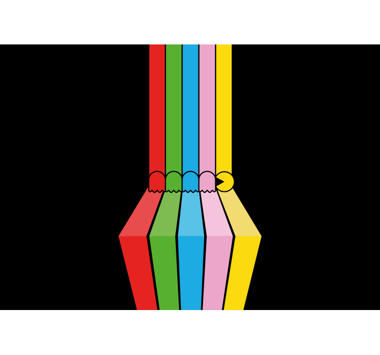 Fototapete graffiti bunte bleistiftstriche - TenStickers