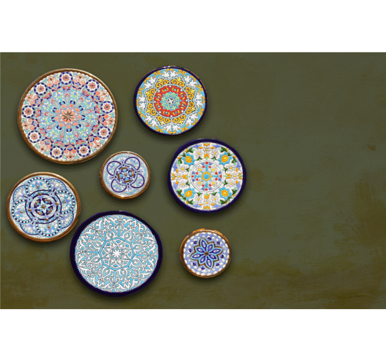 Fototapete tiere mit filigranen kreismustern - TenStickers