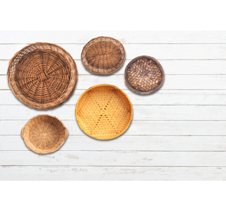 Fototapete weitere muster geflochtene korbmuster - TenStickers