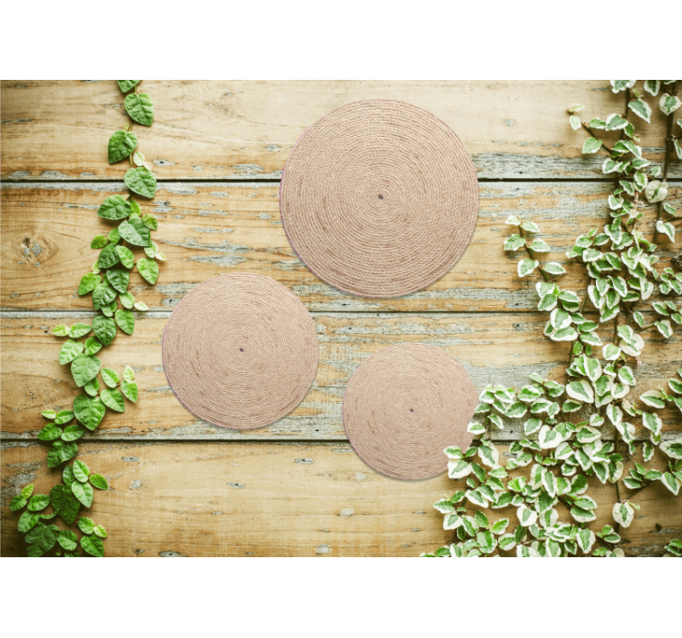 Fototapete weitere muster naturseilkreise - TenStickers