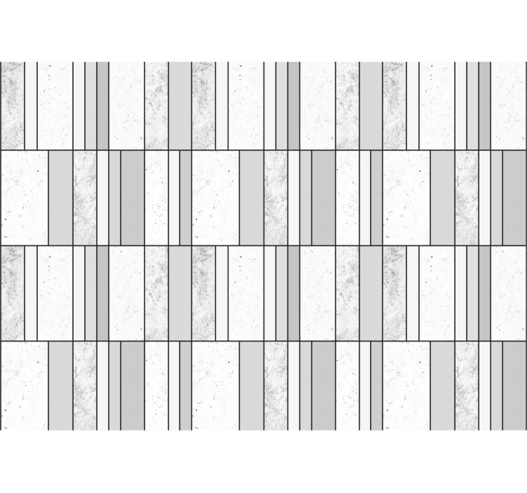 Fototapete Badezimmer schwarze Linien Marmor - TenStickers