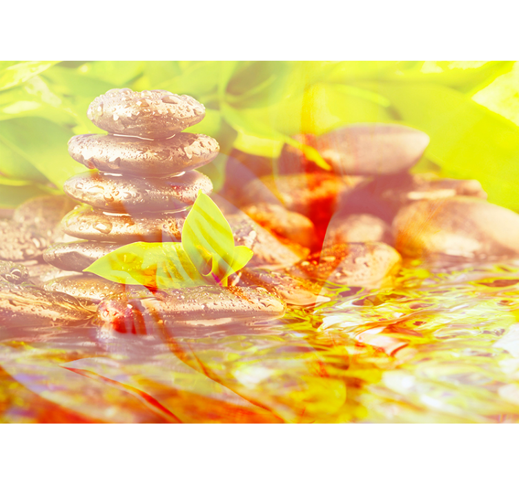 Fototapete Zen harmonie-stein-stapel - TenStickers