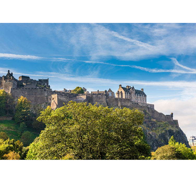 Fototapete andere Städte edinburgh schloss panorama - TenStickers