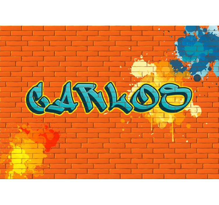 Personalisierte Wall Art Graffiti Fototapete  - TenStickers