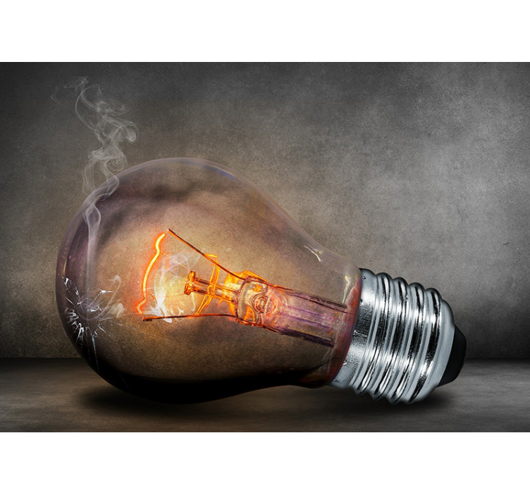 Fototapete 3D zerschmetterte beleuchtung - TenStickers