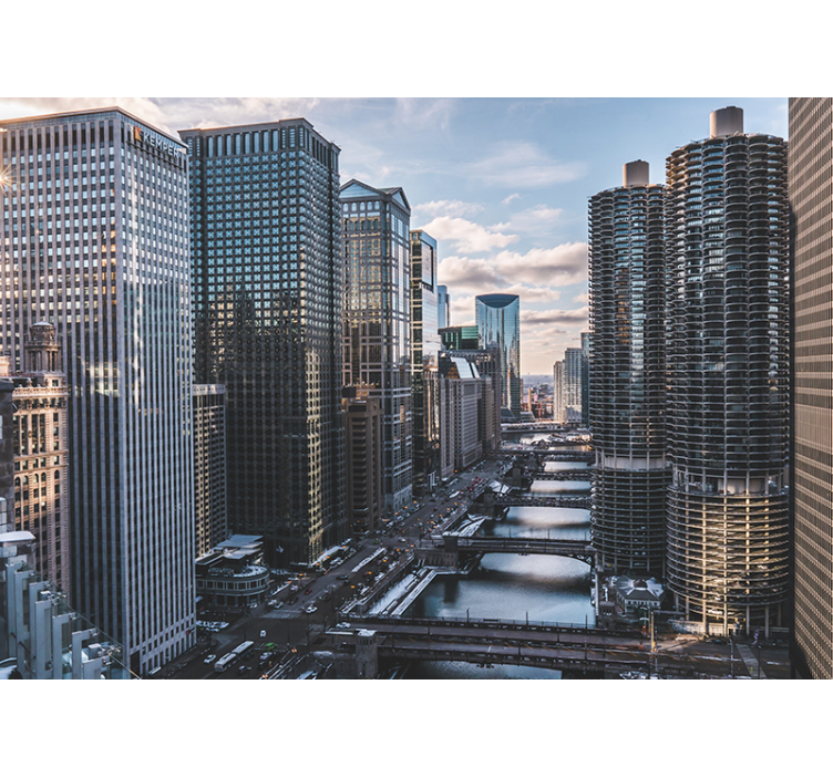 Chicago Stadt Fototapete - TenStickers