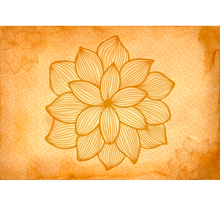 Fototapete Paisley Blumen Muster - TenStickers