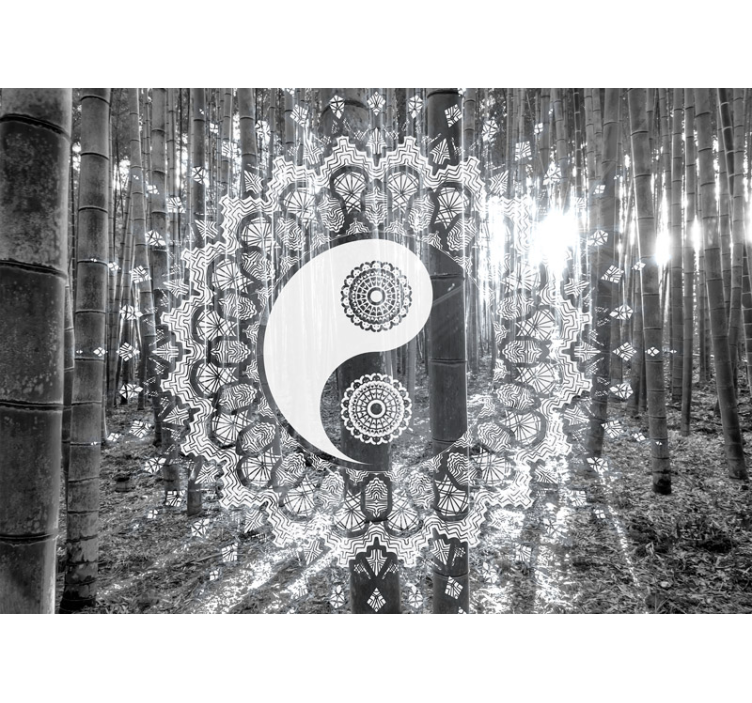 Fototapete zen yin yang mandala - TenStickers