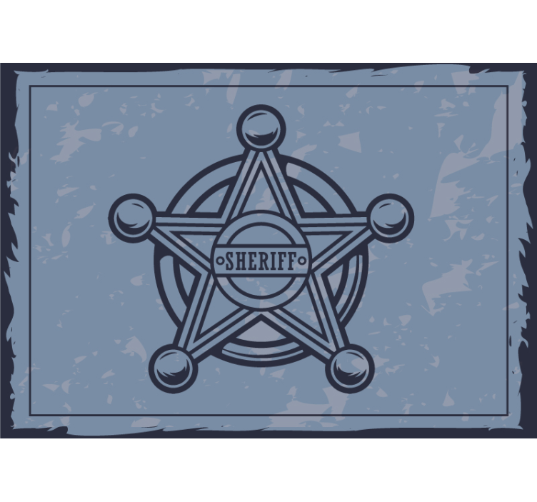 Fototapete menschen sheriff abzeichen spielset - TenStickers