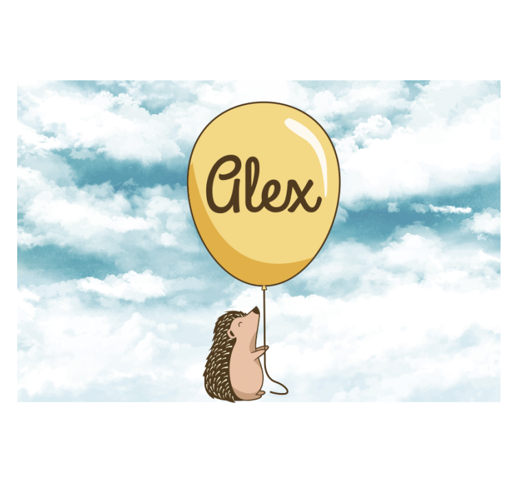 Fototapete liebe igelballon freude - TenStickers