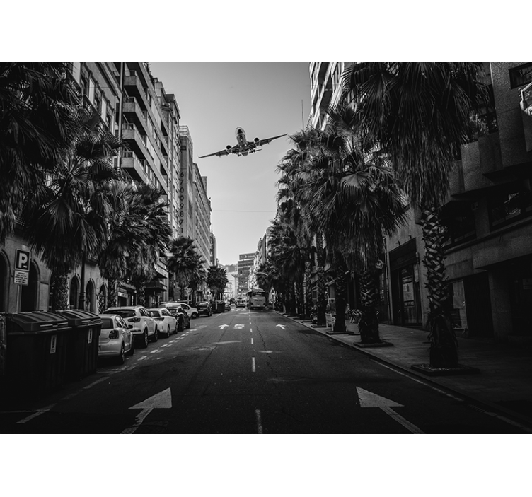 Fototapete städte luftaufnahme urbaner szene - TenStickers