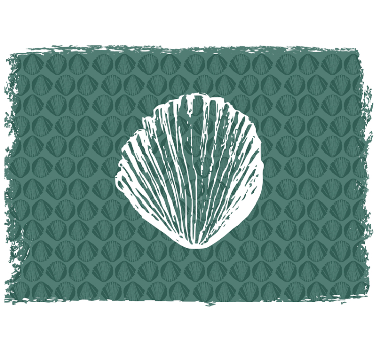 Fototapete Blumen muschelmuster-design - TenStickers