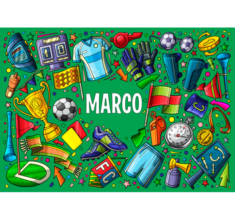 Fototapete personalisiert mit sportmotiven - TenStickers