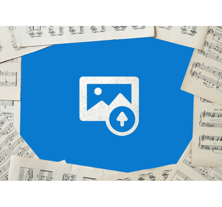 Fototapete Jugendzimmer gitarre und noten - TenStickers