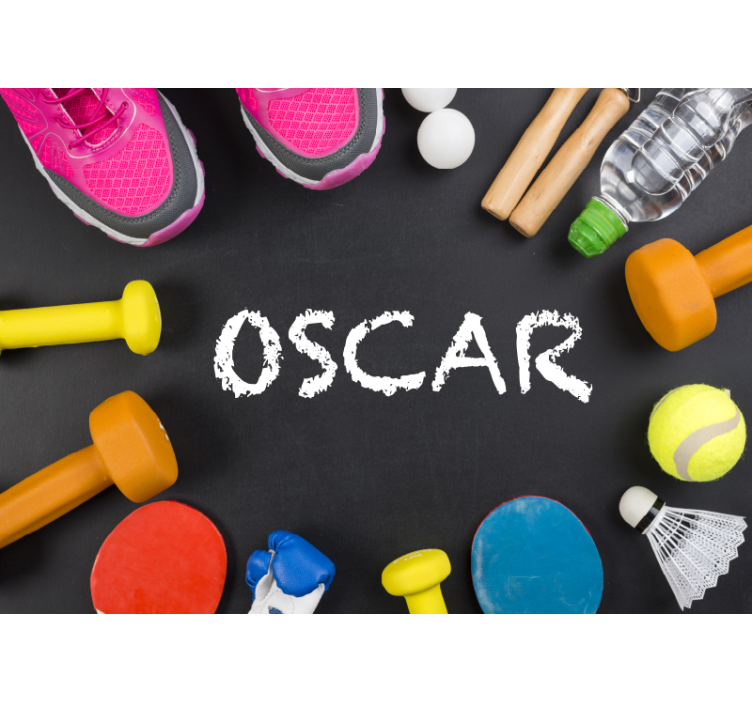 Fototapete Spruch anzeige der fitness-essentials - TenStickers