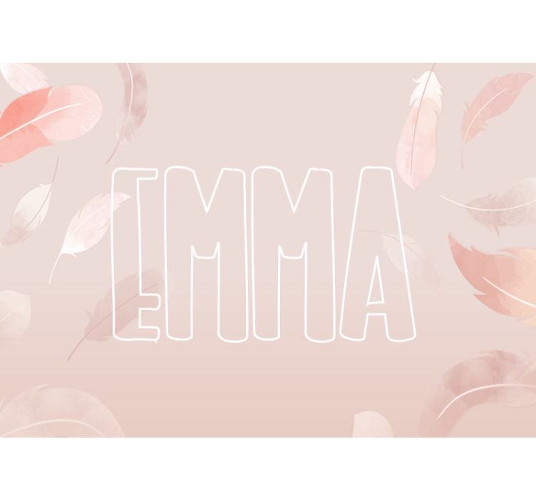 Fototapete babyzimmer mit personalisierter namensgestaltung - TenStickers