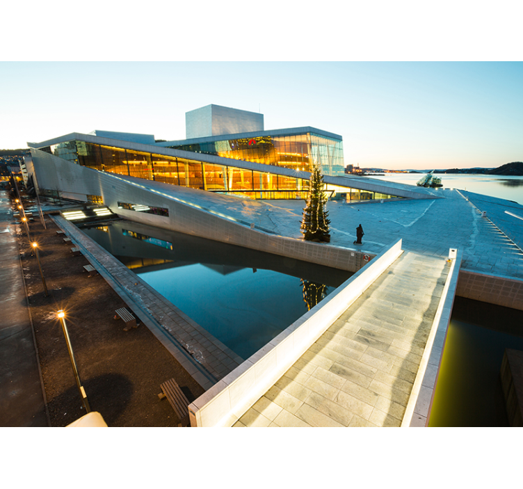 Fototapete Städte modernes architektonisches wunderwerk - TenStickers