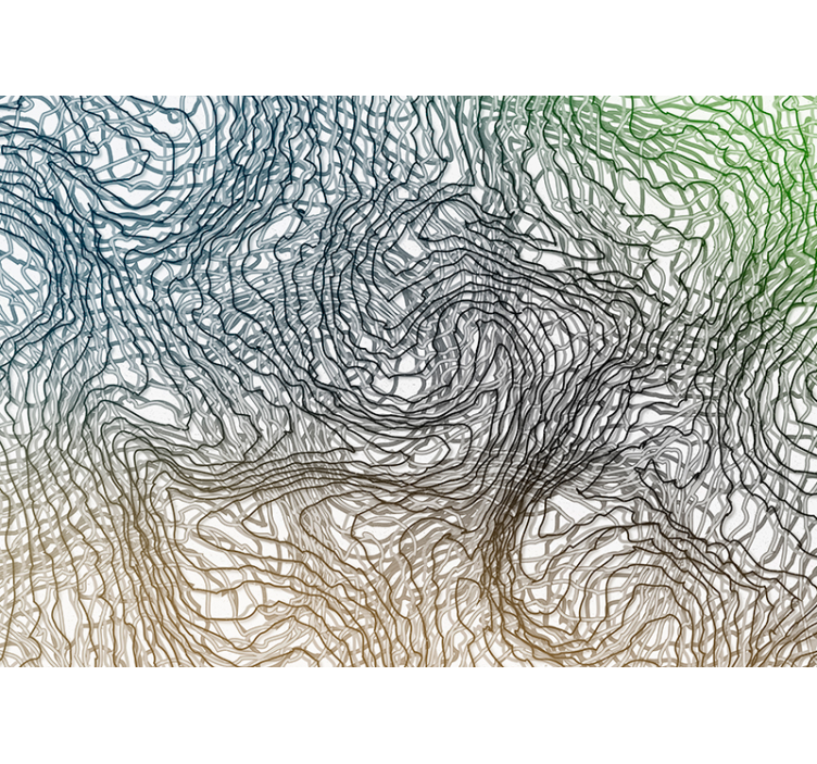 Fototapeten Muster organische linienmuster - TenStickers