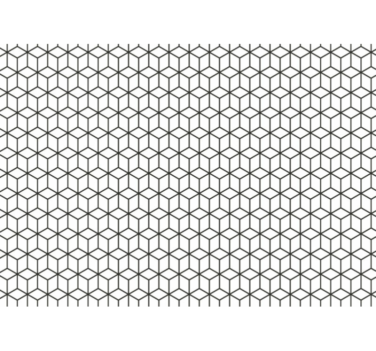 Fototapeten Muster geometrisches würfelmuster - TenStickers