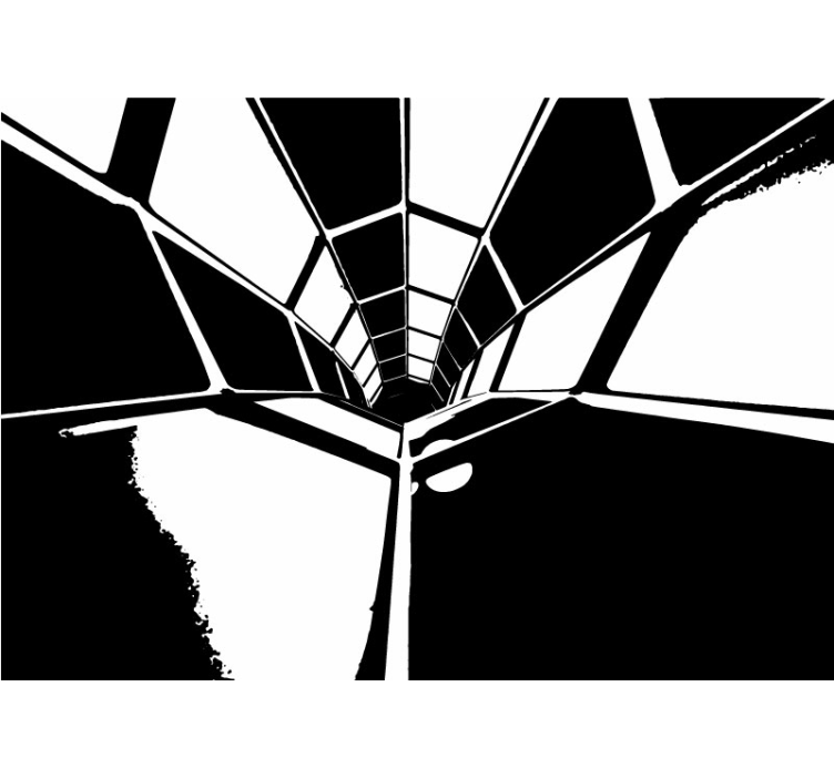 Fototapete abstrakt geometrische perspektivische ansicht - TenStickers