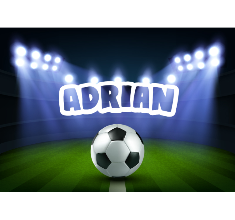 Fototapete Menschen fußballplatzfest - TenStickers