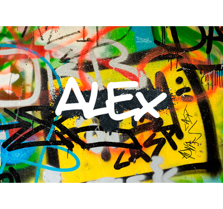 Fototapete Graffiti bunte urbane kunst - TenStickers