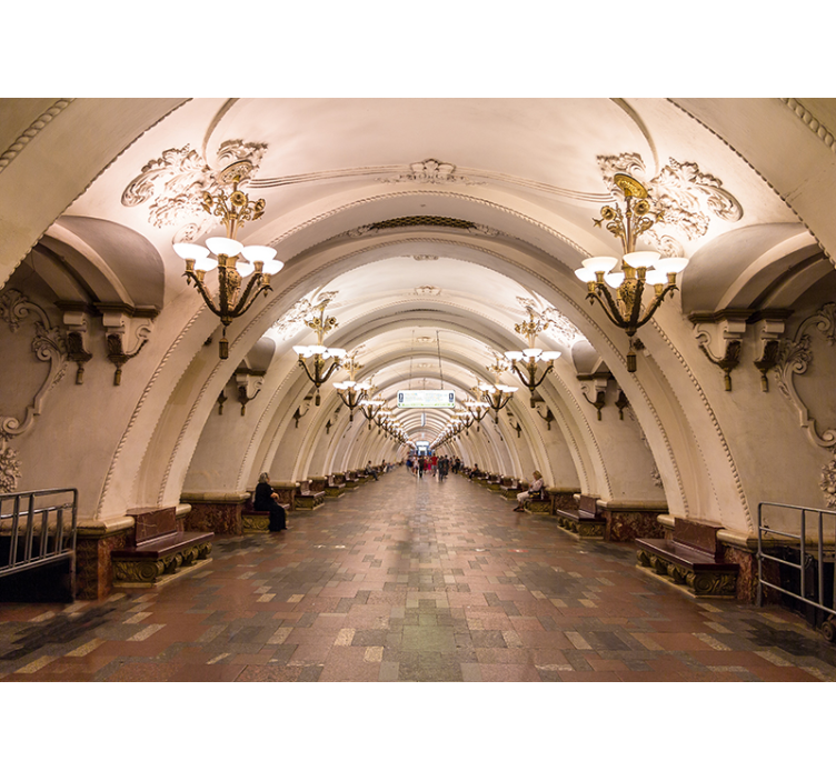 Fototapete Städte große unterirdische passage - TenStickers