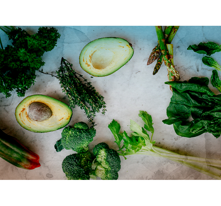 Fototapete Küche Avocado und gewürze - TenStickers