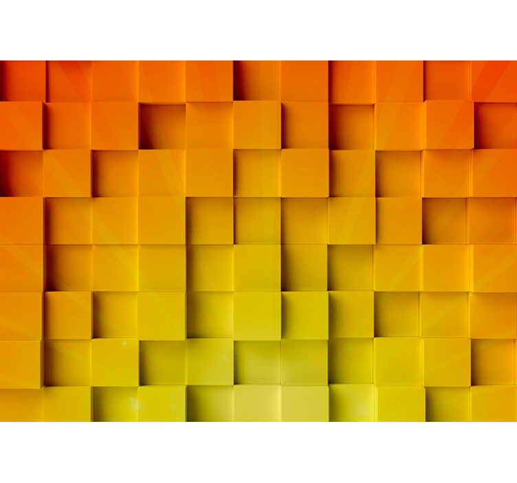 Fototapeten muster geometrisches würfelmotiv - TenStickers