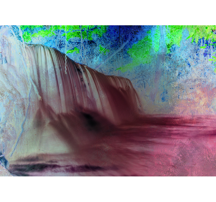 Fototapete wasserfall ruhige wasserfallansicht - TenStickers