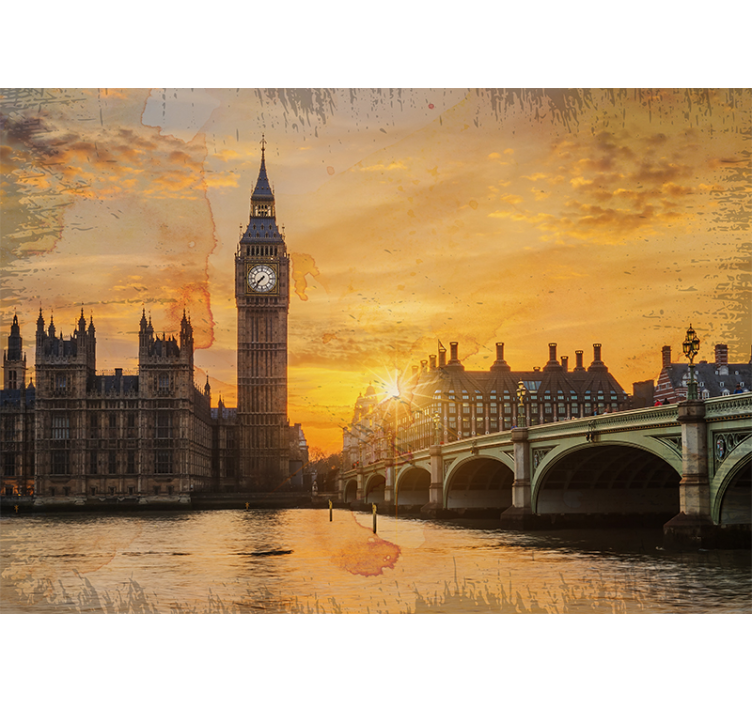 Fototapete london historischer sonnenuntergang - TenStickers