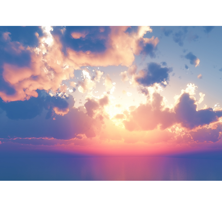 Fototapete himmel sonnenuntergang wolkenlandschaft - TenStickers