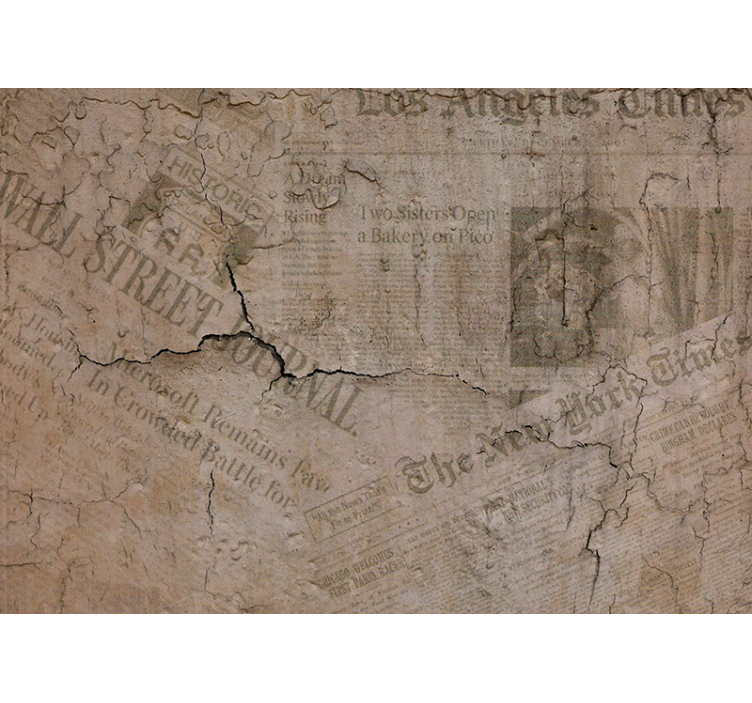 Fototapete Vintage Viele zeitungen - TenStickers