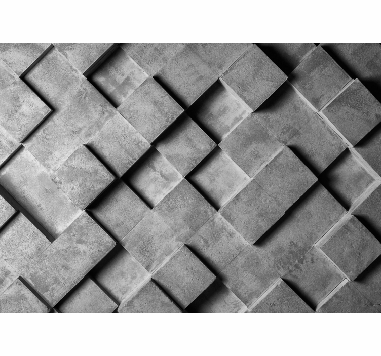 Fototapeten muster geometrisches grau muster - TenStickers